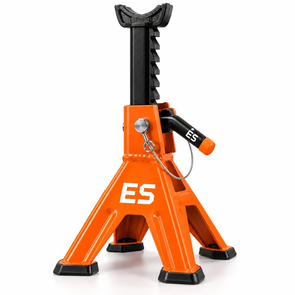 EMOSONG 3-Ton Ratchet Jack Stands, 11.25–17.25 in, Pair